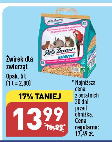 Żwirek peletkowy Pet's dream promocja w Carrefour
