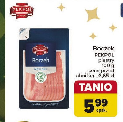 Boczek wedzony Pekpol promocja