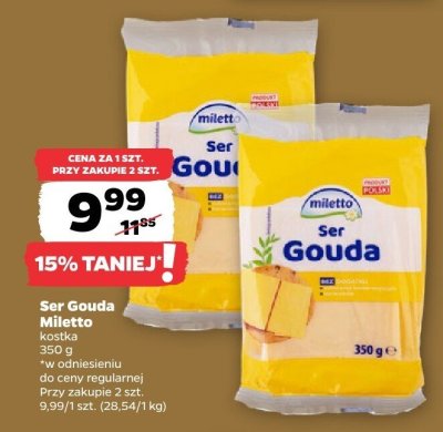Ser Gouda kostka promocja w Netto
