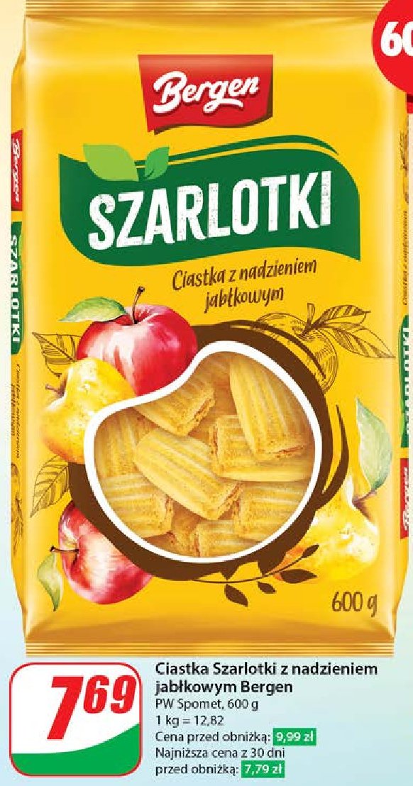 Ciastka szarlotki Bergen promocja