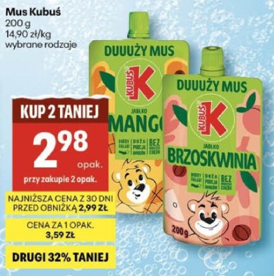 Mus Kubuś promocja w Delikatesy Centrum