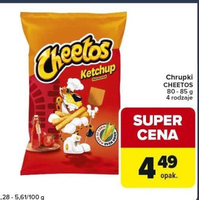 Chrupki CHEETOS Ketchup 80-85 g promocja w Globi
