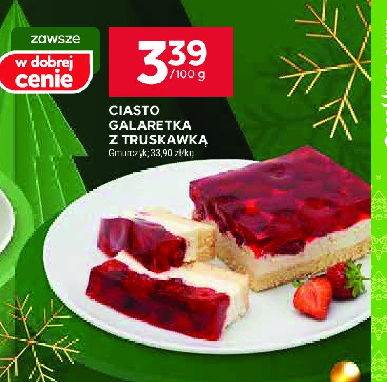 Ciasto galaretka z truskawką GMURCZYK promocja w Stokrotka