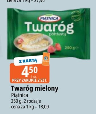 Twaróg mielony Piątnica promocja w Leclerc