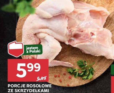 Porcje rosołowe ze skrzydełkami promocja w Stokrotka