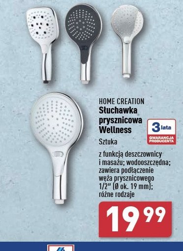 Słuchawka prysznicowa wellness Home creation promocja