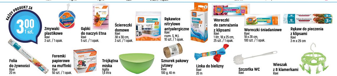 Wieszak na bieliznę z klamerkami Ravi promocja