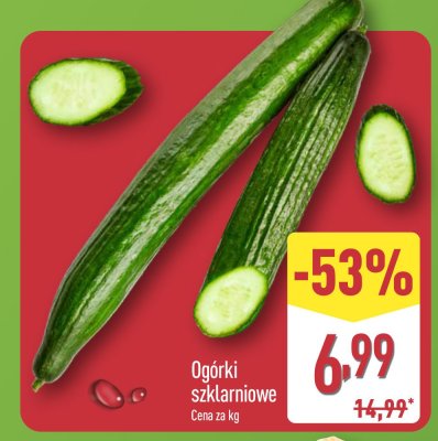 Ogórki szklarniowe promocja w Aldi