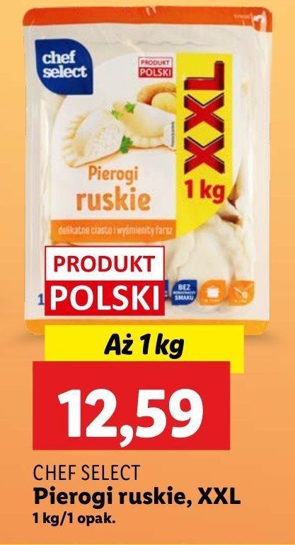 Pierogi ruskie Chef select promocja