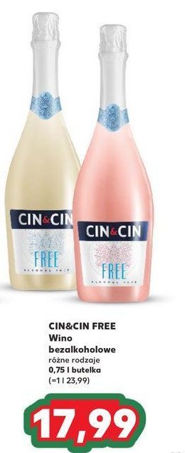 Wino Cin&cin free rose promocja w Kaufland