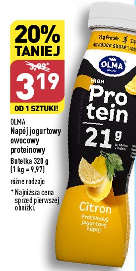 Jogurt citron Olma high protein promocja