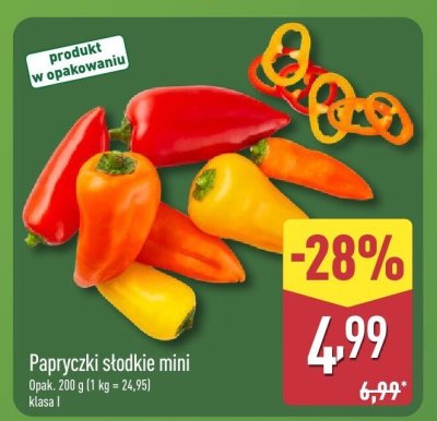 Papryczki słodkie mini promocja w Aldi