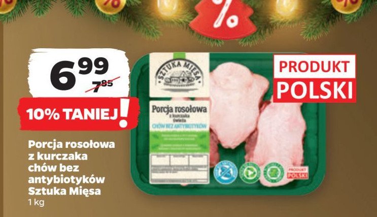 Porcja rosołowa z kurczaka SZTUKA MIĘSA promocja w Netto