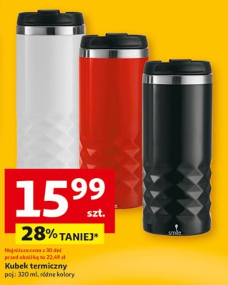 Kubek termiczny poj.: 320 ml, różne kolory promocja w Auchan
