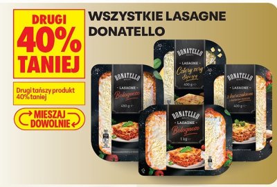 Lasagne wszystkie rodzaje drugi produkt -40% promocja w Biedronka