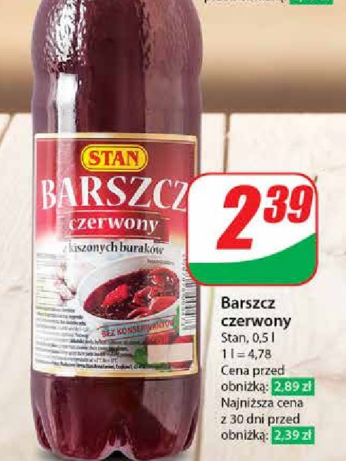 Barszcz czerwony Stan promocja w Dino