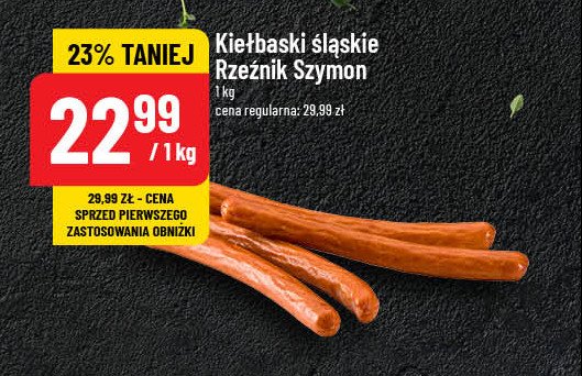 Kiełbaski śląskie Rzeźnik szymon poleca promocja