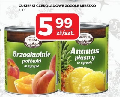 Brzoskwinie połówki w syropie Spiżarnia Dworska promocja w Top Market