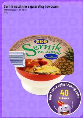 Sernik na zimno z galaretką i owocami promocja w POLOmarket