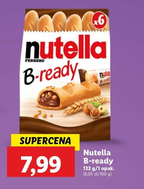 Chlebki z nadzieniem Nutella b-ready promocja