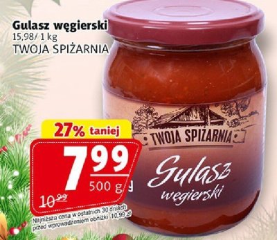 Gulasz węgierski Twoja Spiżarnia promocja w Prim Market