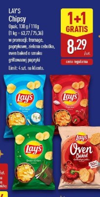 Chipsy LAY'S paprykowe promocja w Aldi
