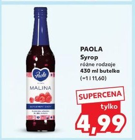 Syrop malinowy Paola promocja