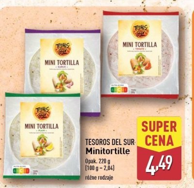Mini tortille pomidorowe TESOROS DEL SUR promocja