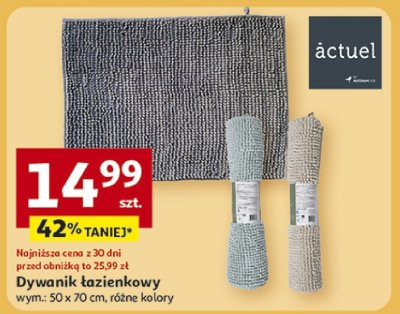 Dywanik łazienkowy äctuel wym.: 50 x 70 cm, różne kolory promocja w Auchan