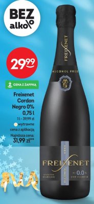Napój musujący Freixenet Cordon Negro 0% promocja w Żabka