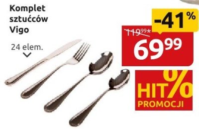 Komplet sztućców Vigo 24 elem. promocja w Black Red White