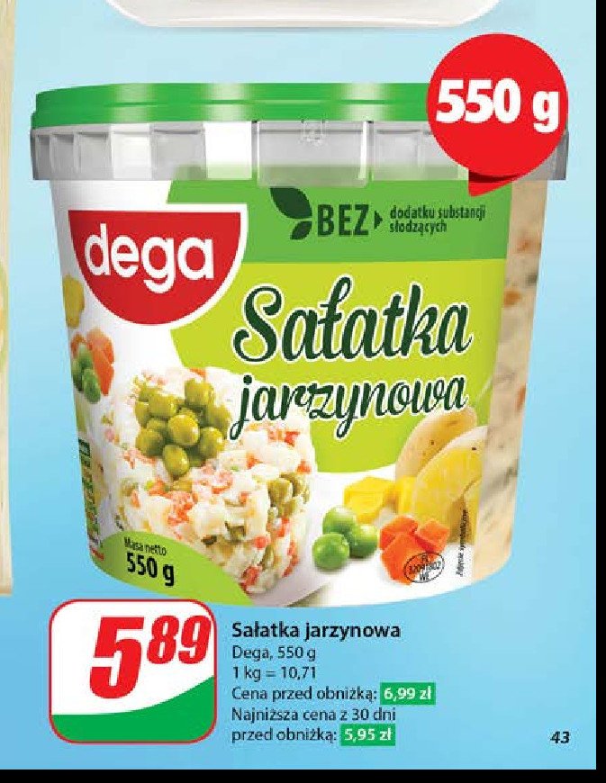 Sałatka jarzynowa Dega promocja