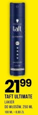 Lakier TAFT ULTIMATE do włosów, 250 ml promocja w Drogerie Natura