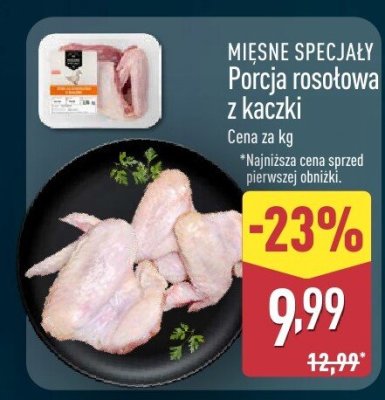 Porcja rosołowa z kaczki promocja w Aldi