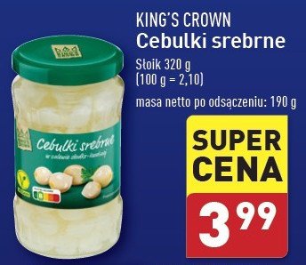 Cebulka srebrna King's crown (aldi) promocja