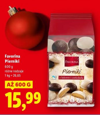 Pierniki Favorina różne rodzaje promocja w Lidl