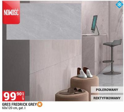 Gres Fredrick Grey 60x120 cm, gat. I promocja w Merkury Market