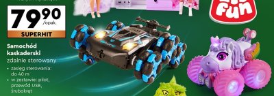 Samochód kaskaderski zdalnie sterowany promocja w Biedronka