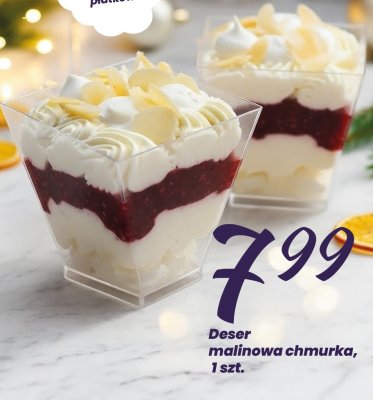 Deser malinowa chmurka promocja w Twój Market