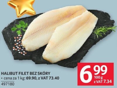 Halibut filet bez skóry promocja w Selgros