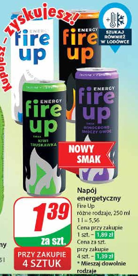 Napój fire up promocja