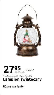 Lampion świąteczny różne warianty promocja w Action