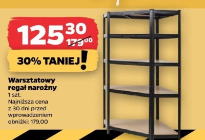 Warsztatowy regał narożny promocja w Netto