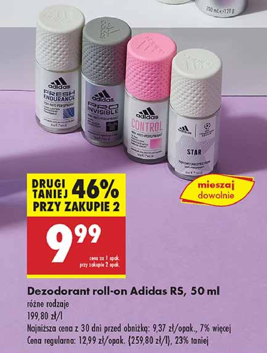 Dezodorant Adidas men champions league star edition Adidas cosmetics promocja w Biedronka