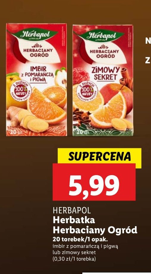 Herbata zimowy sekret Herbapol promocja w Lidl