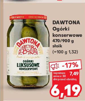 Ogórki luksusowe Dawtona promocja w Kaufland