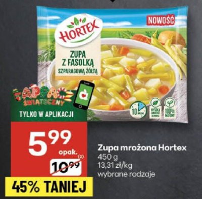 Zupa mrożona z fasolką szparagową złota Hortex 450g promocja w Delikatesy Centrum