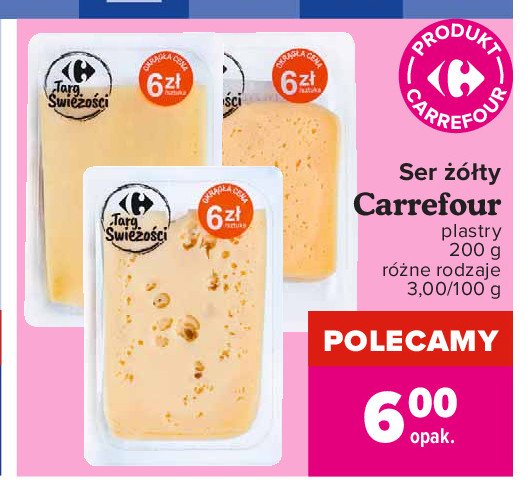 Ser żółty Carrefour promocja