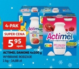 Jogurt granat Danone actimel promocja