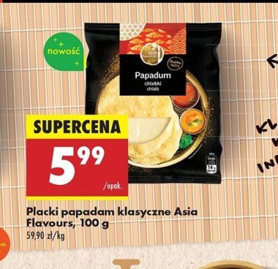 Placki papadam Asia flavours promocja